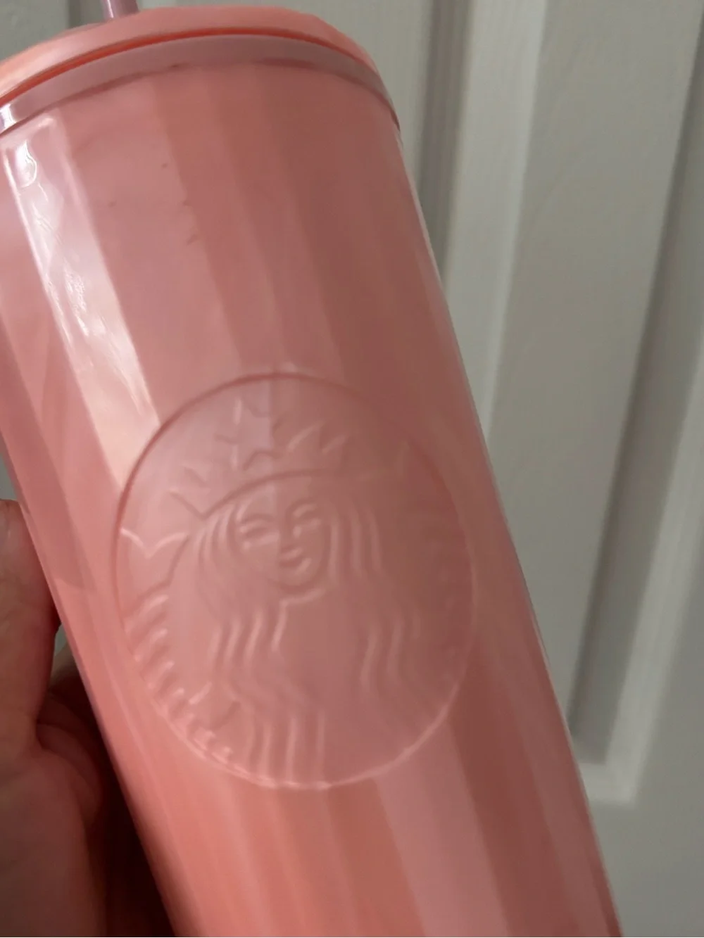 Starbucks Rare Pearl Pink Summer Tumbler with Straw